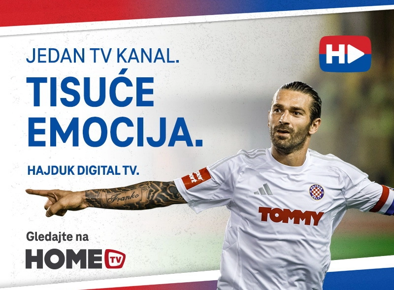 HOME.TV uvodi Hajduk TV Digital
